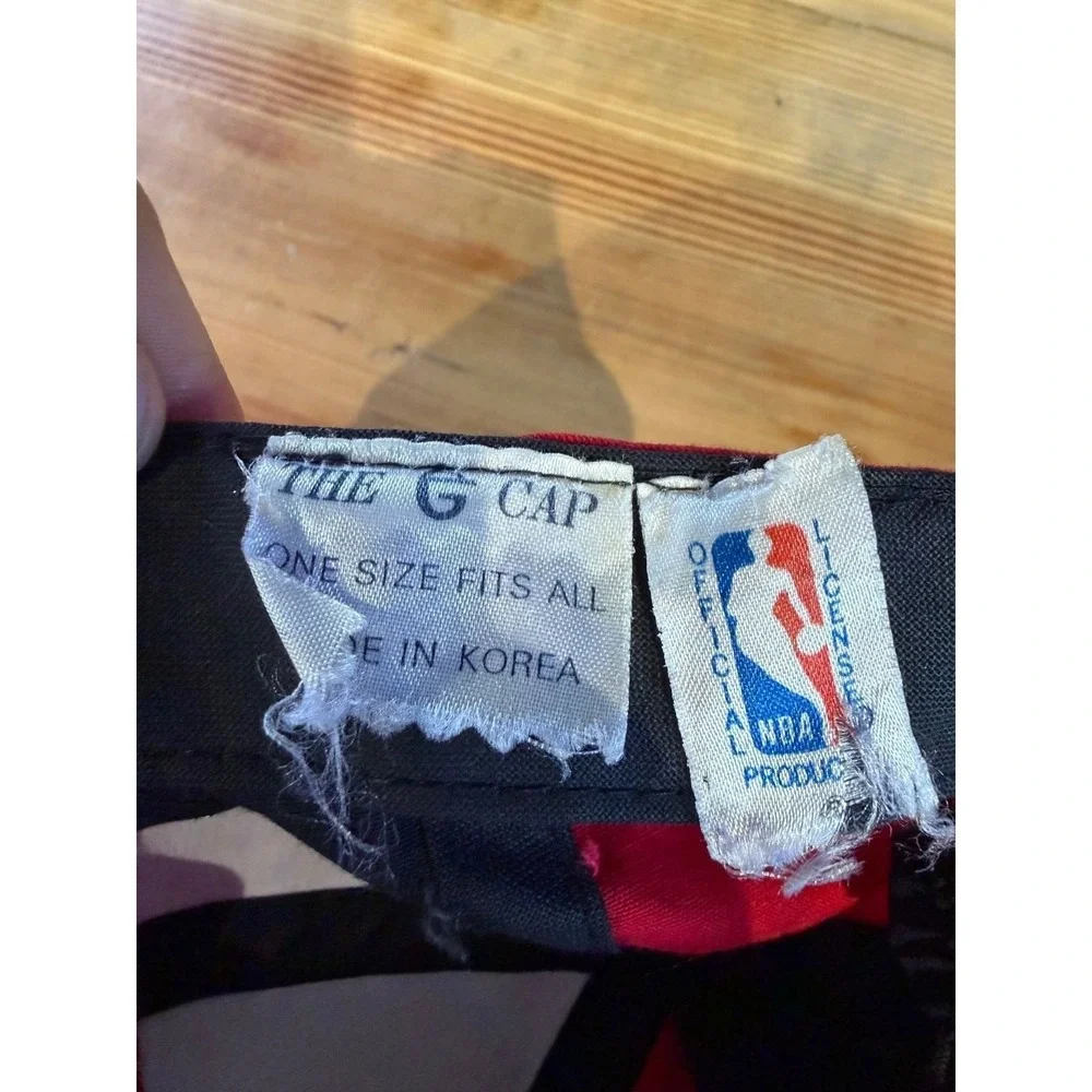 Vintage Chicago Bulls NBA The G Cap Toddler Red Black Embroidered Needs Repair